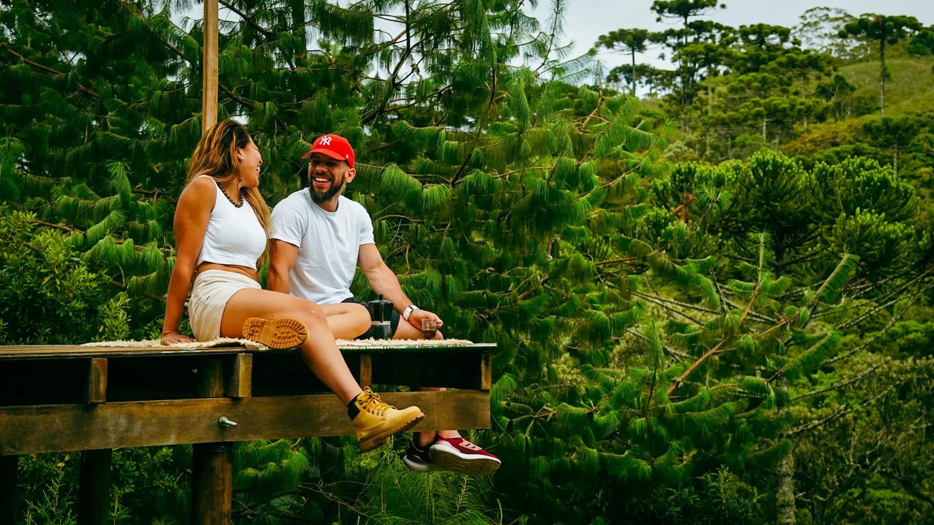 Vista do Glamping Amanita — natureza em Campos do Jordão